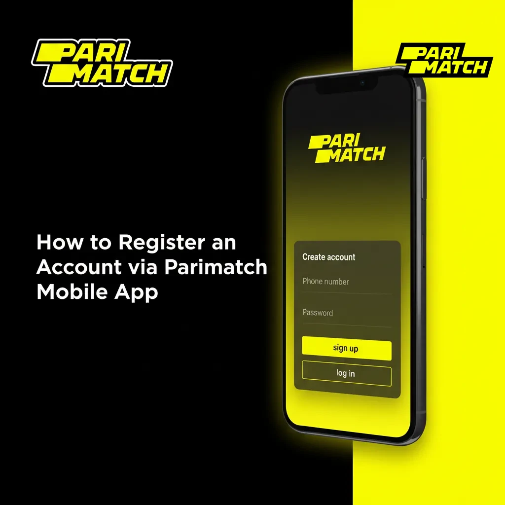 Register a Parimatch account via mobile app in under two minutes using email or mobile number.