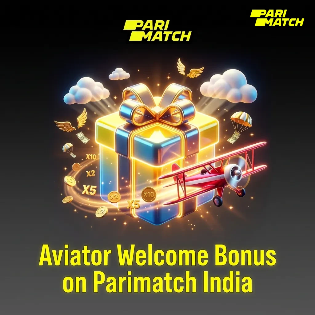 Parimatch India welcome bonus interface showing 150% up to INR 30,000 first deposit offer for Aviator game