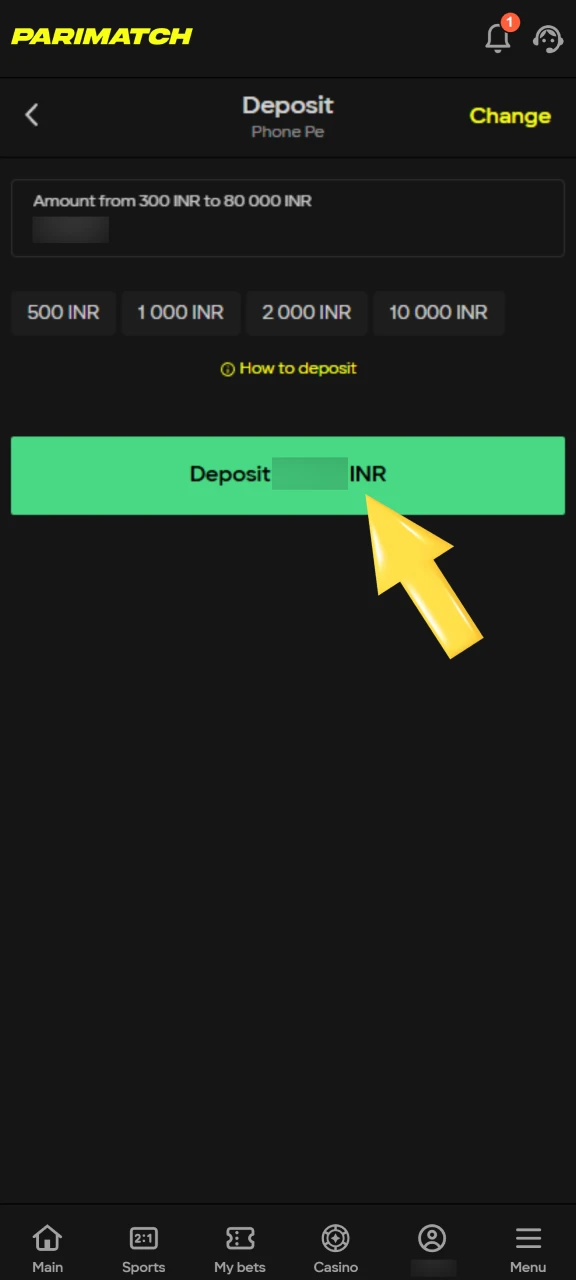 Fund your account with INR using convenient local payment methods to start playing Aviator.