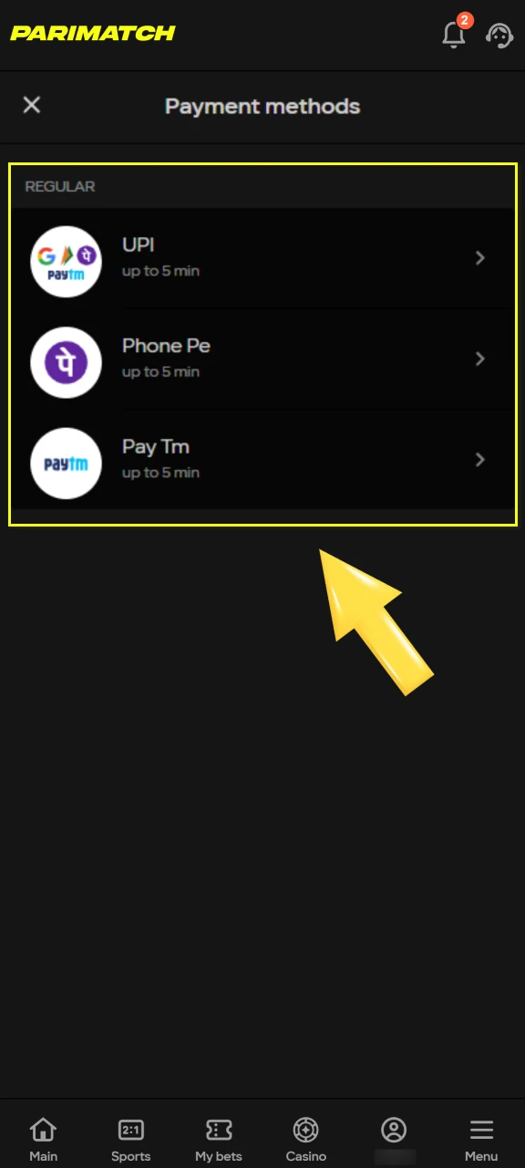 Open deposit and choose a method like UPI, IMPS, or NetBanking from the list of secure options.
